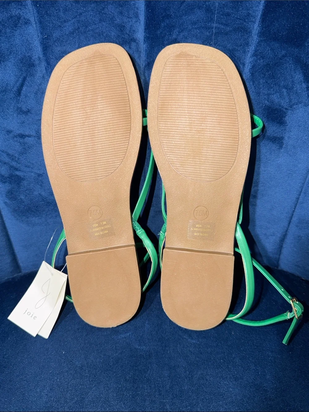 Joie Strappy Green Ankle-Wrap Women's Sandals Size 7.5 NWT - Picture 6 of 6